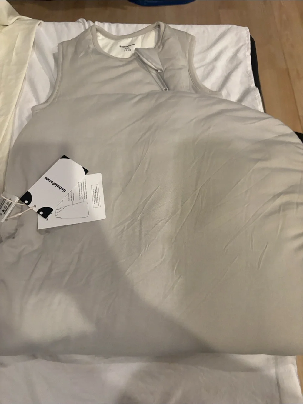 Bubble panda Sleep Sack - Light Gray Sleeveless Sleeping Bag